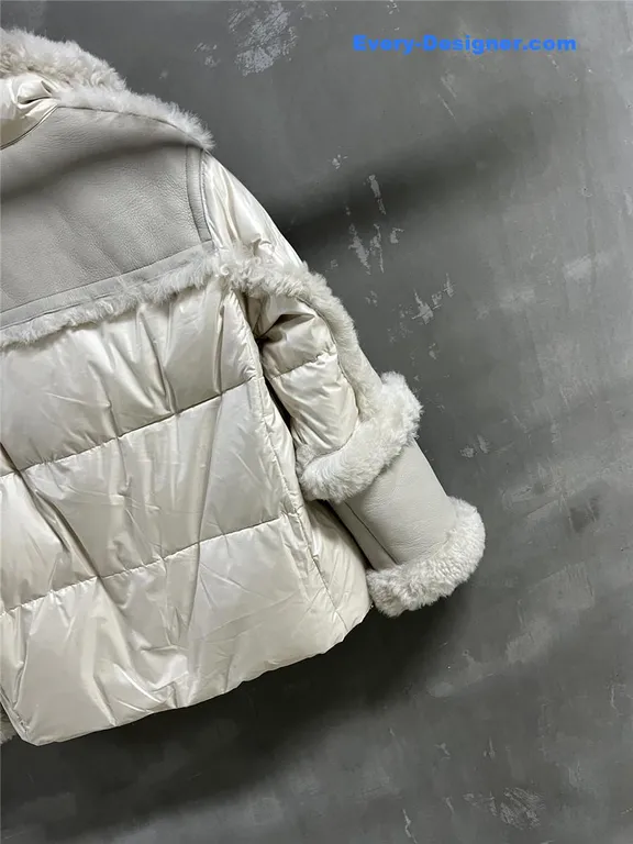 Moncler Wool and Shearling Jacket